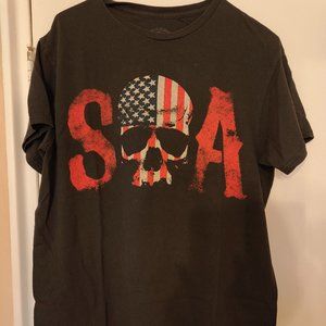 The Sons of Anarchy Skull Logo And American Flag t-shirts